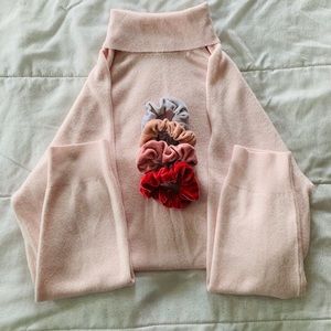 Pink Fuzzy Turtleneck